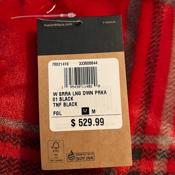 North Face Jacket W STRA LNG DWN PRKA , Black, Medium - Picture 7 of 9